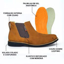 Bota Botina Masculina Chelsea + Carteira Cinto Chapéu