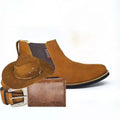 Bota Botina Masculina Chelsea + Carteira Cinto Chapéu